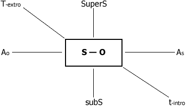 Module of a phenomenon "subject-object S-O"